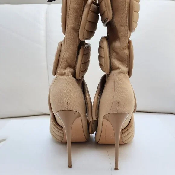 CALECHIE Women's Desert Moto Boots - Tan Faux Suede - Size 8 - Picture 10 of 12